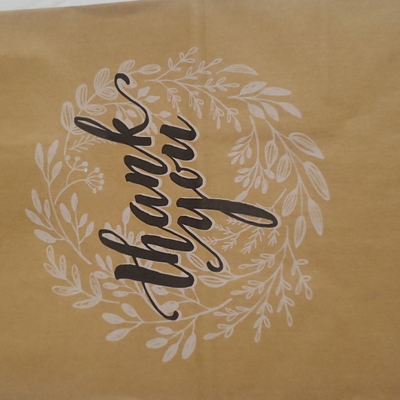 24ct Recycled Brown Paper Bag Thank You Gift Bags - Picture 5 of 5